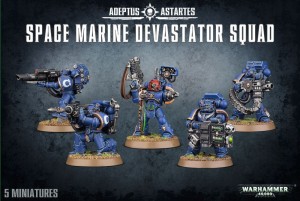 SPACE MARINES DEVASTATOR SQUAD