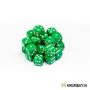 BATTLE DICE 25 GREEN 12MM