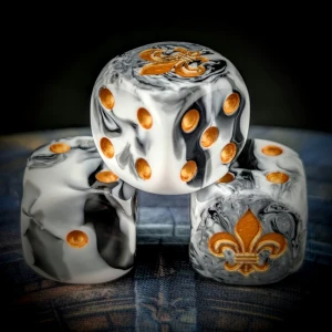 Knight Dice Set zaokrąglone krawędzie