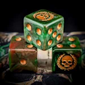 Grim Dice Set ostre krawędzie
