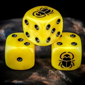 Scarab Dice Set zaokrąglone krawędzie