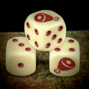 Butcher Dice Set zaokrąglone krawędzie