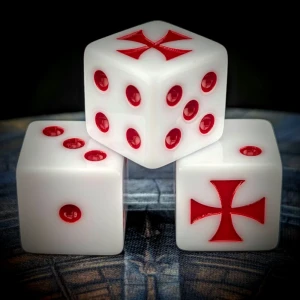 Templar Dice Set ostre krawędzie