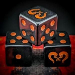 Shadow Dice Set ostre krawędzie