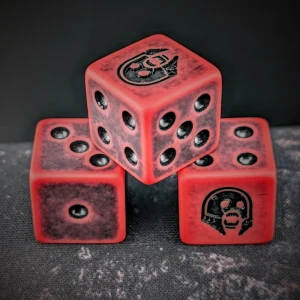 Warfury Dice Set ostre krawędzie