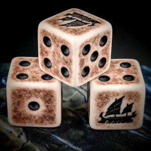 Pirate Dice Set ostre krawędzie