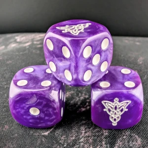 Starlit Dice Set zaokrąglone krawędzie