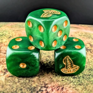Grove Dice Set zaokrąglone krawędzie