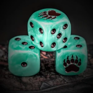 Bear Dice Set zaokrąglone krawędzie