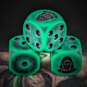 Tracker Dice Set zaokrąglone krawędzie